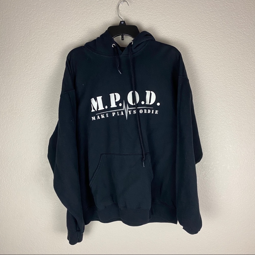 Make Plays or Die Hoodie Jacket Size XLarge